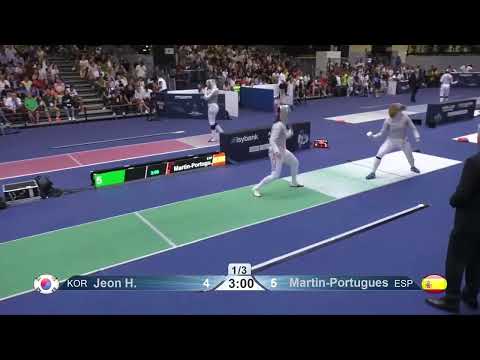 World Championships 2023 SWS - L32 - Jeon Hayoung KOR v Lucia Martin-Portugues ESP