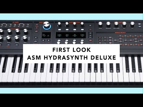 ASM Hydrasynth Deluxe Wave Morphing Synth - First Look (Tutorial, Demo & Jam)