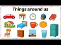 Learn Object Names For Kids Things Around Us Objects Around Us Learning Videos For Toddlers