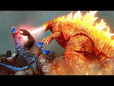 GODZILLA vs. BURNING GODZILLA : Battle Stop Motion | TITAN RISING (Part 2)