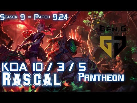 Gen Rascal PANTHEON vs ZILEAN Top - Patch 9.24 KR Ranked