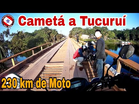 VIAGEM DE CAMETÁ À TUCURUÍ DE MOTO PELA BR-422 - TRANS-CAMETÁ 230KM DE POEIRA @leandrodastart6113
