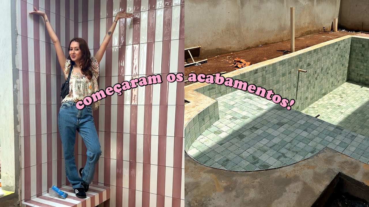 MEU BANHEIRO ROSA! Diário da Obra #6 🏠🧱🔑