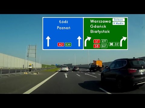 Autostrada / Highway A2 Warszawa - Łódź