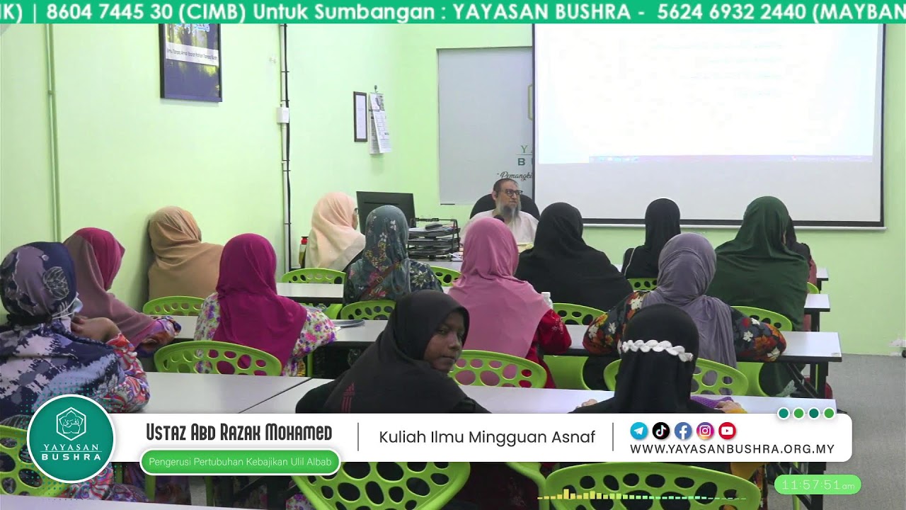 Kuliah Ilmu Mingguan Asnaf - 28 Julai 2024