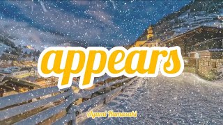 Ayumi Hamasaki - appears (Romaji/English)