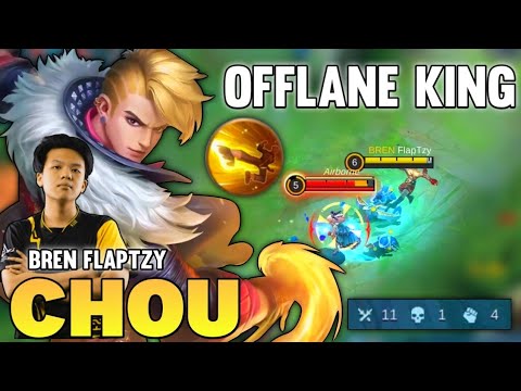 OFFLANE KING! Chou Best Build 2021 | Chou Gameplay By Flaptzy | Mobile Legends✓