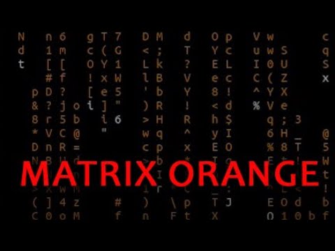 Matrix Orange Effect | Background Motion | Free Footage
