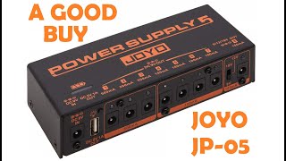 Video thumbnail for Joyo JP-05 great pedal Powersupply by Lefty Guitarist