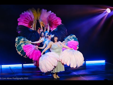 Classic Feather Fans students perform Open Window - The Bombshell Burlesque Academy