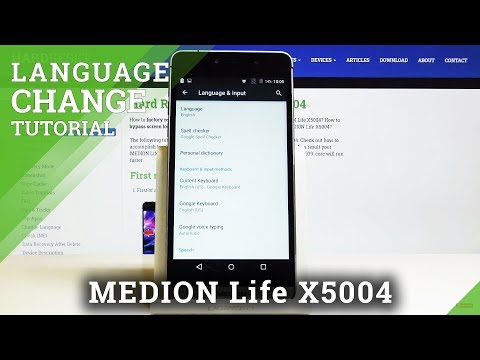 How to Change Language in MEDION Life X5004 – Set Up Language