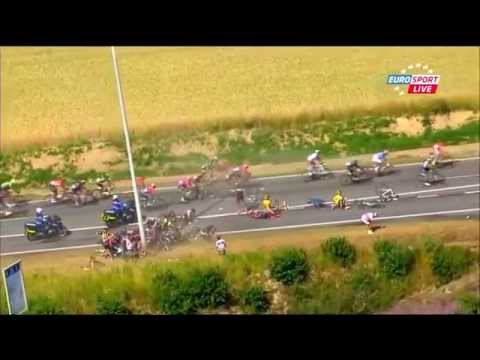 Massensturz Tour de France 2015  3 Etappe