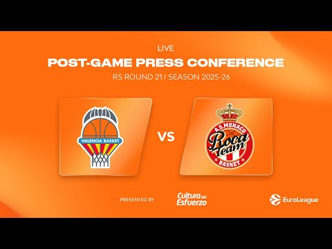 🔴 Press conference post P21 EuroLeague vs AS Monaco | Valencia Basket