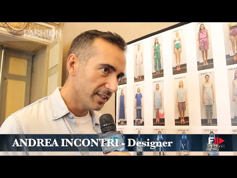 "ANDREA INCONTRI" Backstage and Interview Spring Summer 2015 Milan by Fashion Channel