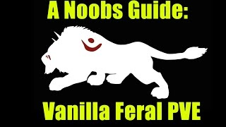 A Noobs Guide Classic WoW Feral Druid PVE Dps