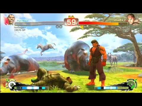 SSF4 Rank Match  ice0age r (BO)  vs  jyobin (RY)