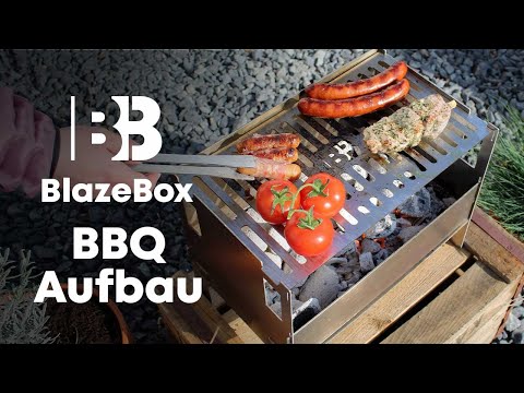 BlazeBox BBQ | Aufbau des Steckgrills