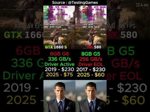 RX 580 VS GTX 1660 Super ✅ #Gaming #pcgaming #Nvidia #AMD #Geforce #pcbuild #budgetgaming #GPU