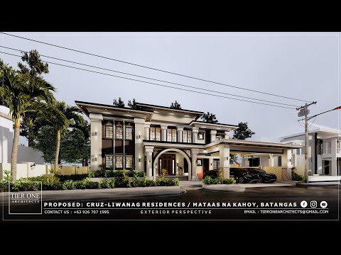 Cruz Residence - 350 SQM House - 500 SQM Lot - Tier One Architects
