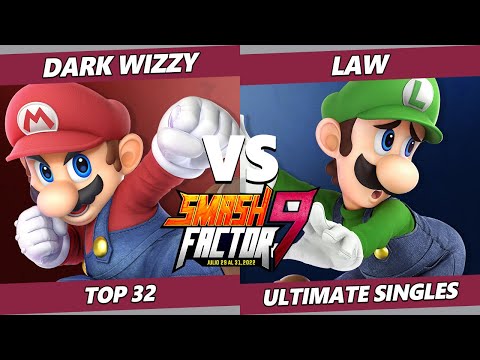 Smash Factor 9 - Dark Wizzy (Mario) Vs. Law (Luigi) SSBU Ultimate Tournament