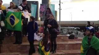 Manifestação dos brasileiros em Melbourne