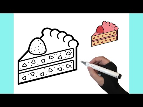 How To Draw Cake Easy Step by Step - Tutorial + Colour Palettes