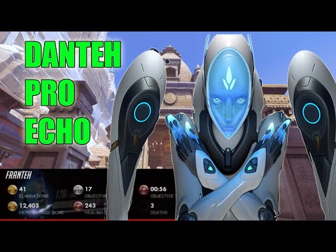 Danteh INSANE ECHO GAMEPLAY 41 ELIMS - TOP 500 OVERWATCH SEASON 21