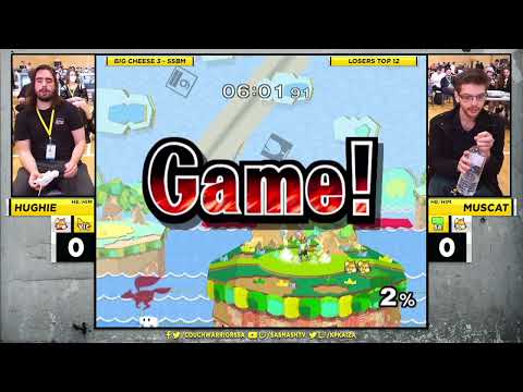 Big Cheese 3 SSBM: Hughie vs Muscat (Fox vs Fox) - Losers Top 12