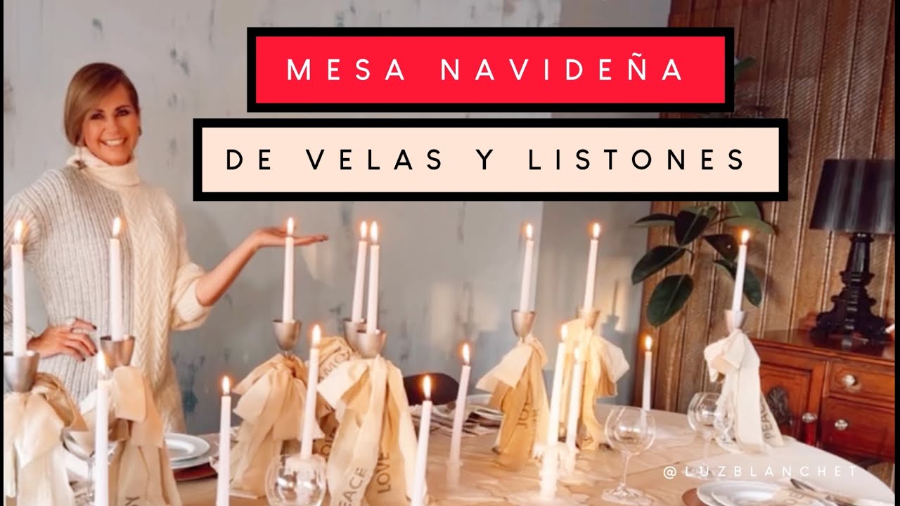 WOW! CHRISTMAS TABLE WITH MELTED CANDLES AND TOP RIBES that you have to try / Luz Blanchet