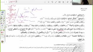 شرح القطر (4)ما يعرب بالحروف ونواصب المضارع image