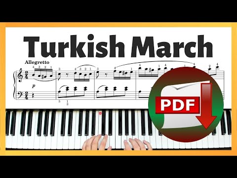 Turkish March - Mozart | How to Play Turkish March (Rondo Alla Turca) Sonata 11 K.331 Piano Tutorial
