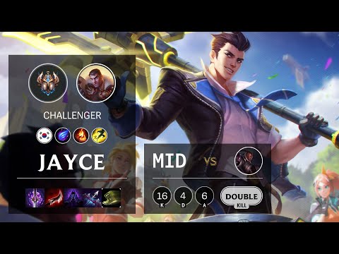Jayce Mid vs Lucian - KR Challenger Patch 10.16