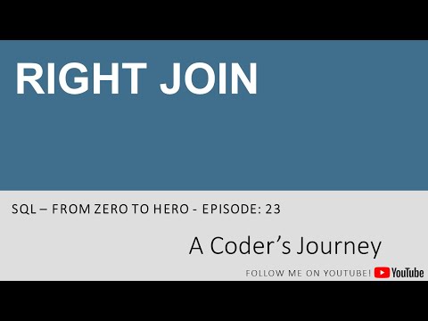 Sql Tutorial 23 Right Join