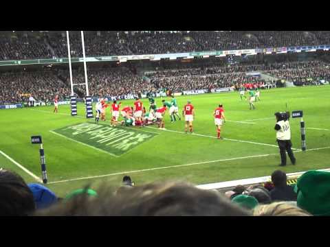 Tommy Bowe Try vs Wales