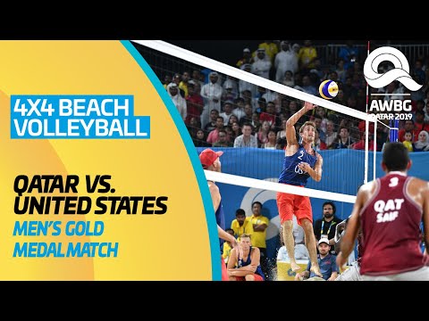 Beach Volleyball 4x4 - Qatar vs USA | Men's Gold Medal Match |ANOC World Beach Games Qatar 2019|Full
