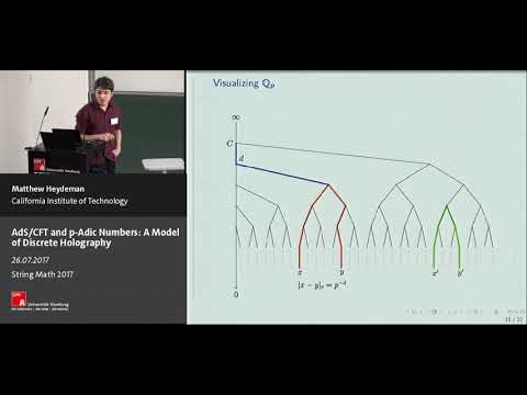 Matthew Heydeman - AdS/CFT and p-Adic Numbers: A Model of Discrete Holography