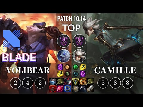 DRX Blade Volibear vs Camille Top - KR Patch 10.14