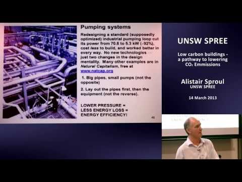 UNSW SPREE 201303-14 Alistair Sproul - Low carbon buildings -- a pathway to lowering CO2 emissions