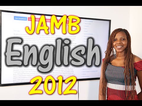 JAMB CBT English 2012 Past Questions 1 - 20