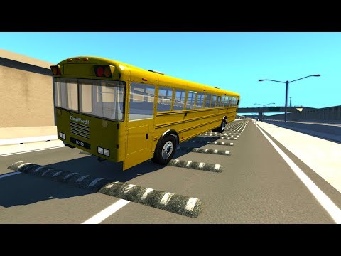 100+ Consecutive Speed Bumps #2 - BeamNG drive