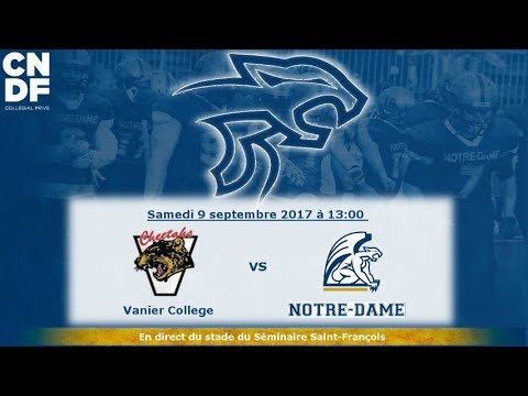9 septembre 2017 - Vanier vs Notre-Dame - 6/7