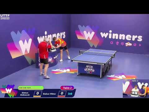 WINners CUP table 2  04.02  Ziakun Aleksandr - Ziakun Viktor  20:00