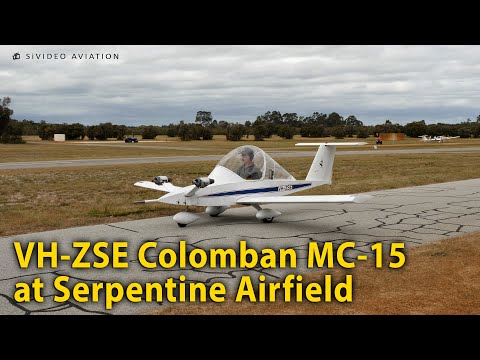 Private owner (VH-ZSE) Colomban MC-15 Cri-Cri at Serpentine Airfield.
