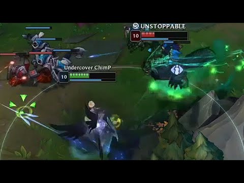 What happens when Warwick ults at the same time Camille uses E?