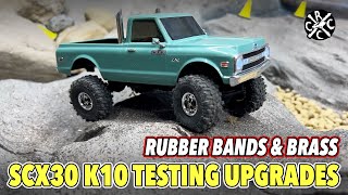 Better After Upgrades? SCX30 K10 Tested With Wheel Weights and Loom Rubber Bands