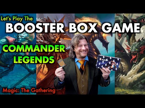 Let's Play The Commander Legends Booster Box Game! Opening Magic: The Gathering's New Set!