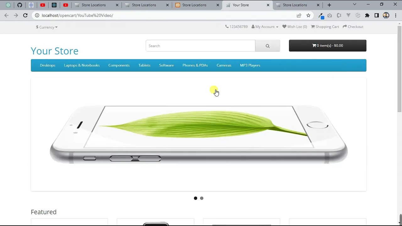 Opencart Sore Locations Locator Google Map