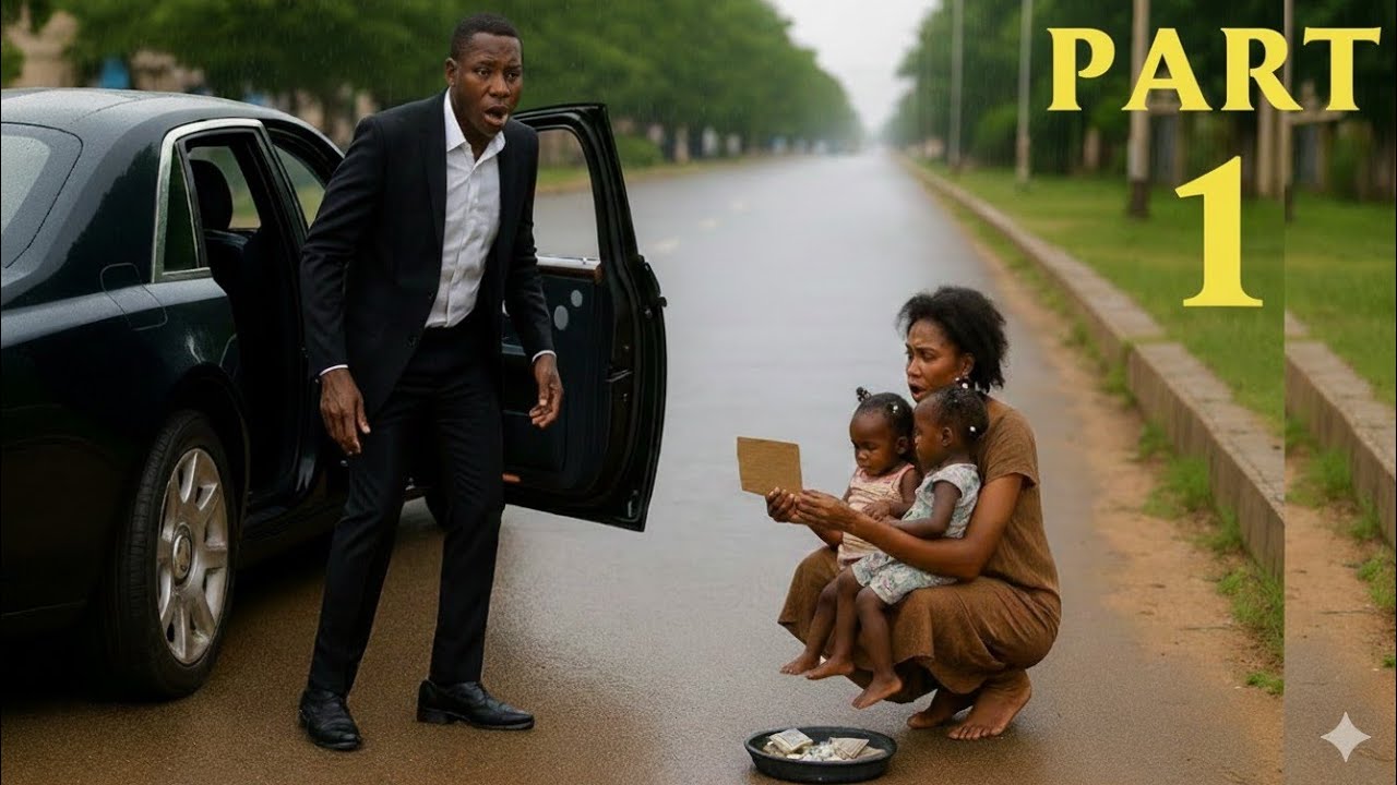 Un milliardaire découvre son ex-femme mendier sous la pluie avec des jumeaux