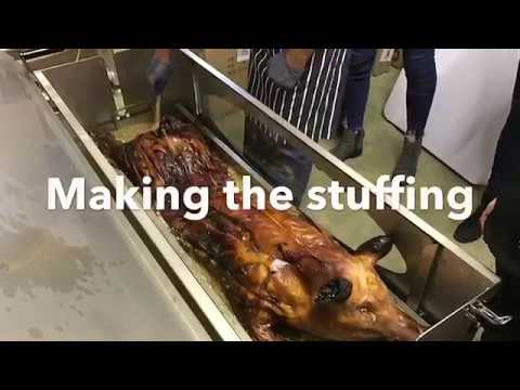 How to make stuffing for a hog roast