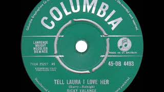 1960 Ricky Valance - Tell Laura I Love Her (#1 UK hit)